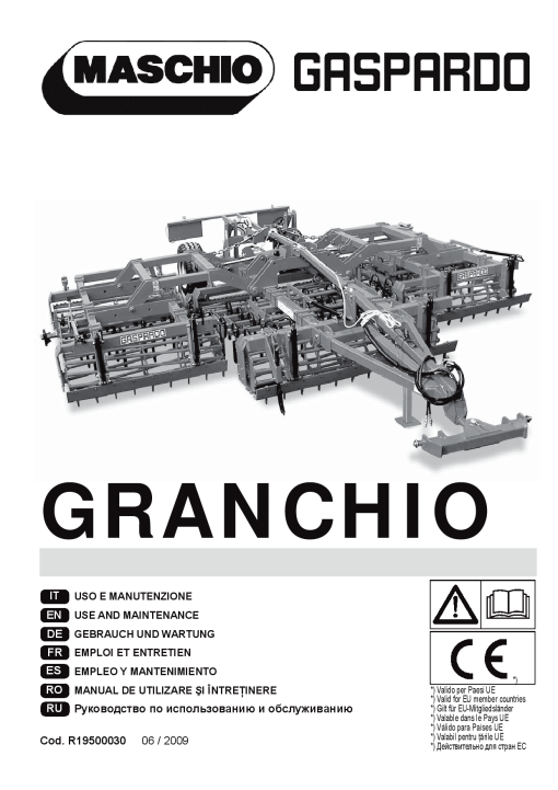 Maschio Granchio Seed_bedder Parts manual catalog PDF Download
