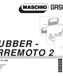 Maschio Grubber_Terremoto_2 Cultivator Parts manual catalog PDF Download