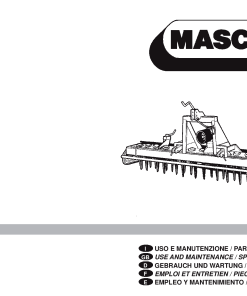 Maschio HB_Cod. 00553044 Rotary_harrow Parts manual catalog PDF Download