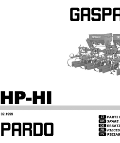 Maschio HL_HP_HI Rotary_tiller Parts manual catalog PDF Download