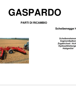 Maschio HX6 Disc_Harrow Parts manual catalog PDF Download