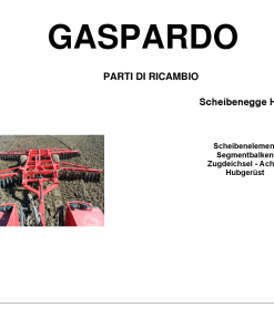 Maschio HX8 Disc_Harrow Parts manual catalog PDF Download