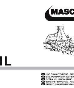 Maschio H_HL_ TAV 55-1 shredder Parts manual catalog PDF Download