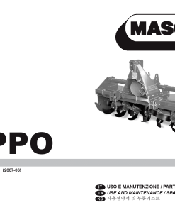 Maschio Hippo shredder Parts manual catalog PDF Download