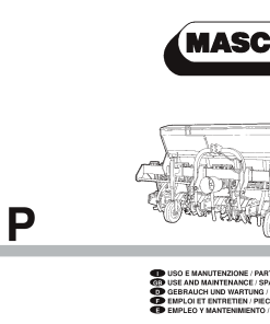 Maschio KM_KMP shredder Parts manual catalog PDF Download