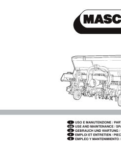 Maschio KS shredder Parts manual catalog PDF Download
