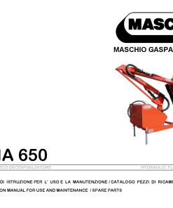 Maschio Katia Mower Parts manual catalog PDF Download