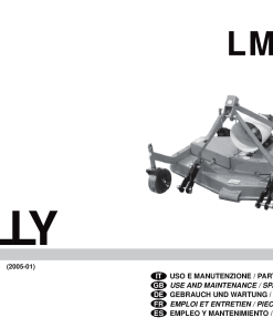 Maschio LMC-M Mower Parts manual catalog PDF Download