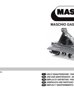 Maschio L_Cod. F07010128 shredder Parts manual catalog PDF Download