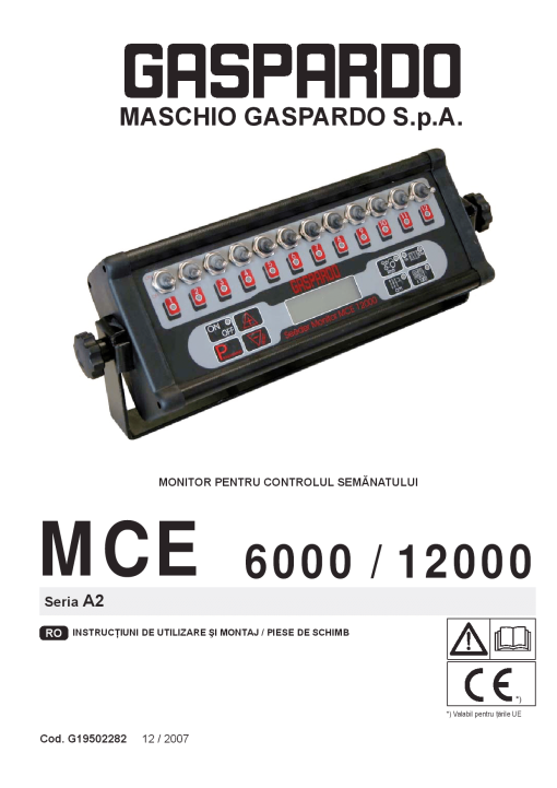 Maschio MCE_6000_12000 Various Parts manual catalog PDF Download