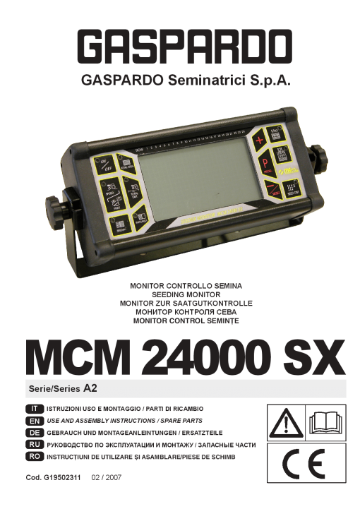 Maschio MCM_24000 Various Parts manual catalog PDF Download