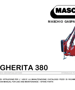 Maschio Margherita Mower Parts manual catalog PDF Download