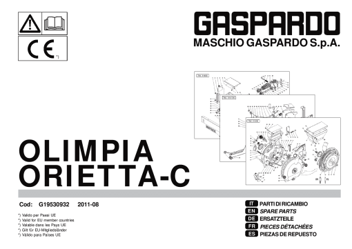 Maschio Olimpia_Orietta-C Seed_drill Parts manual catalog PDF Download