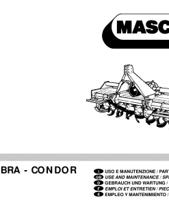 Maschio SC Cod. 00553057 shredder Parts manual catalog PDF Download