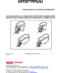Maschio Sansone_Salomone_Sereno_Simeone COD.04970075 Auger_mixer Parts manual catalog PDF Download