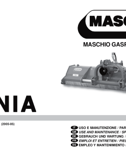 Maschio Tania Mower Parts manual catalog PDF Download