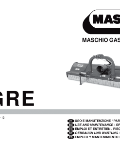 Maschio Tigre Mower Parts manual catalog PDF Download