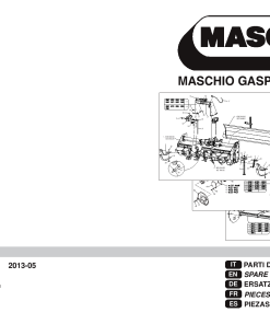 Maschio U shredder Parts manual catalog PDF Download
