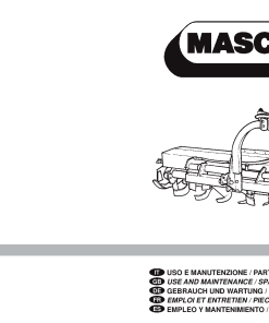 Maschio US Cod. 00553260 shredder Parts manual catalog PDF Download