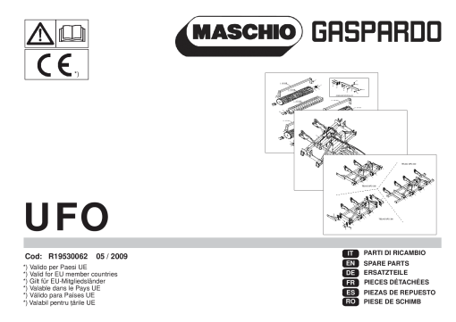 Maschio Ufo_Cod R19530062 Disc_Harrow Parts manual catalog PDF Download