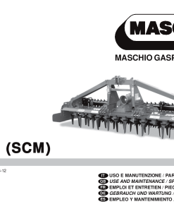 Maschio Vito Rotary_harrow Parts manual catalog PDF Download