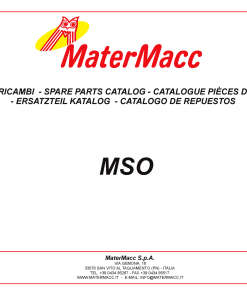 MaterMacc MSO Parts manual catalog PDF Download