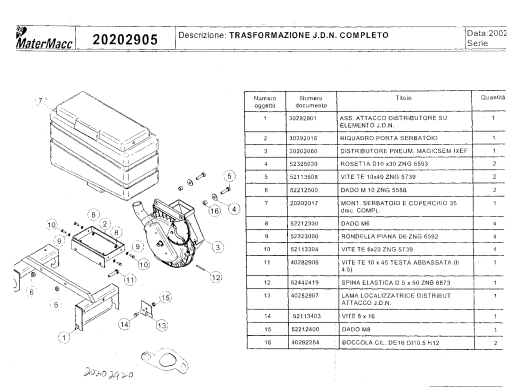 MaterMacc mat_jd_conv Parts manual catalog PDF Download