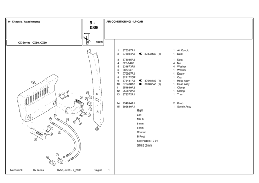 McCormick CX50_CX60 Parts manual catalog PDF Download
