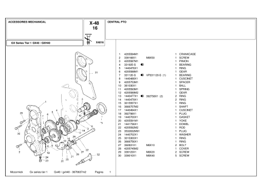 McCormick GX40_GXH40 Parts manual catalog PDF Download
