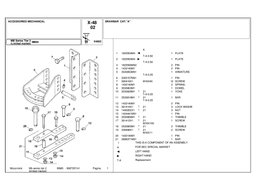 McCormick MB85_Tier2 Parts manual catalog PDF Download