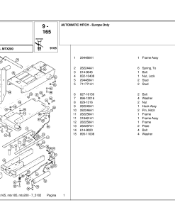 McCormick MTX165_MTX185_MTX200 Parts manual catalog PDF Download
