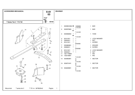 McCormick T75 Parts manual catalog PDF Download