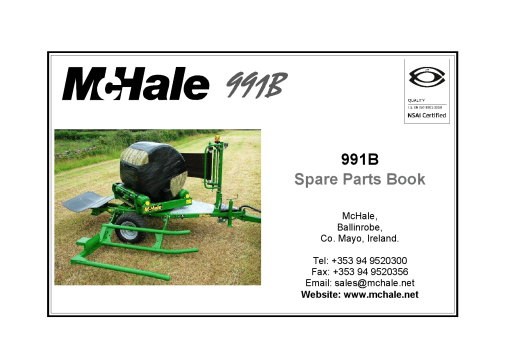 McHale 991B Parts manual catalog PDF Download
