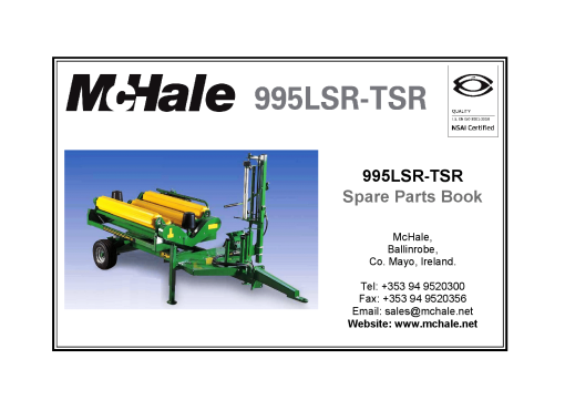 McHale 995LSR_995TSR Parts manual catalog PDF Download