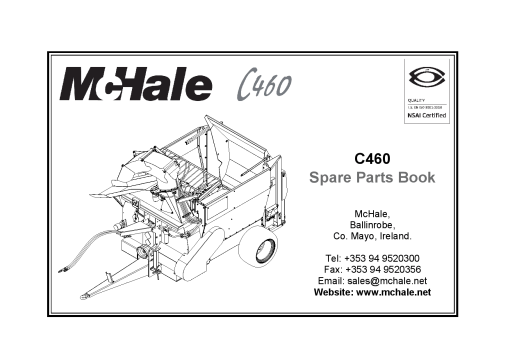 McHale C460 Parts manual catalog PDF Download