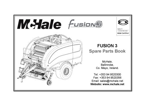 McHale Fusion_3 Parts manual catalog PDF Download