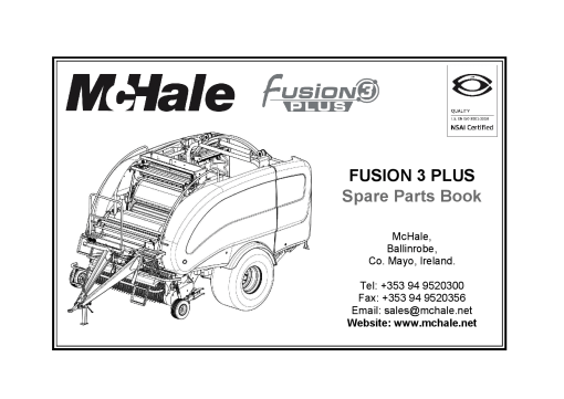 McHale Fusion_3Plus Parts manual catalog PDF Download