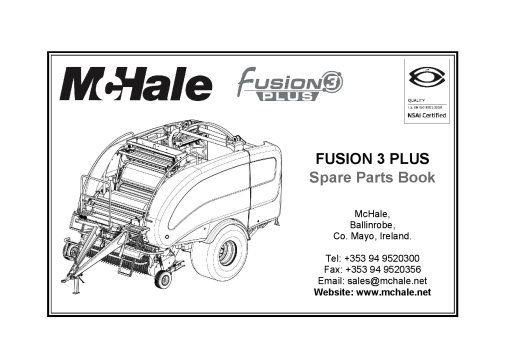 McHale Fusion_3_Plus Parts manual catalog PDF Download