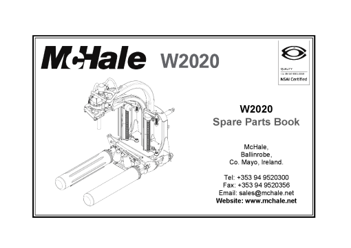 McHale W2020 Parts manual catalog PDF Download