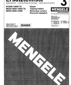 Mengele MZDK_8000_12000 Parts manual catalog PDF Download