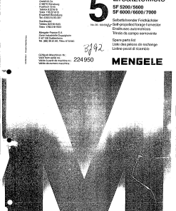 Mengele SF_5200_5600_6000_6600_7000_3 Parts manual catalog PDF Download