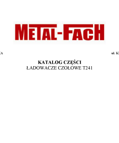 Metal-Fach T241 Front_loader Parts manual catalog PDF Download