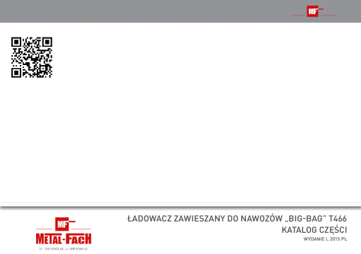 Metal-Fach T466 Front_loader Parts manual catalog PDF Download
