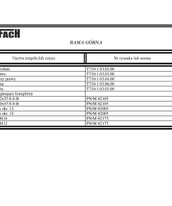Metal-Fach T710 Trailer Parts manual catalog PDF Download