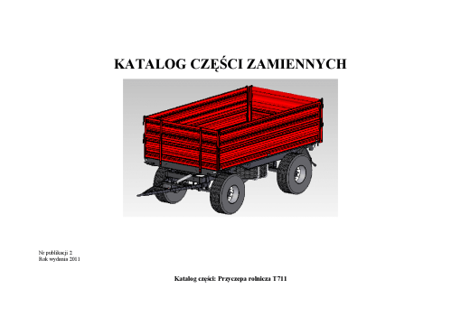 Metal-Fach T711 Trailer Parts manual catalog PDF Download