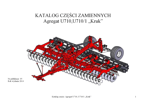 Metal-Fach U710_U710-1 Disc_harrow Parts manual catalog PDF Download