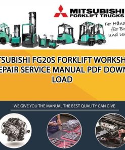 Mitsubishi FG20S forklift Workshop Repair Service Manual PDF Download