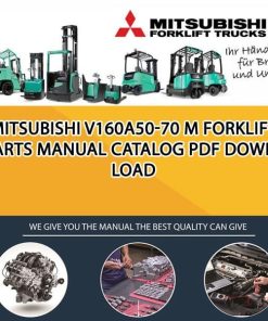 Mitsubishi V160A50-70 M forklift Parts Manual Catalog Pdf Download