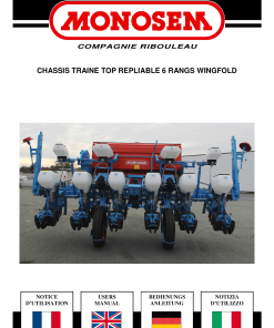 Monosem Chassis-traine-6-rangs-WingFold Parts manual catalog PDF Download