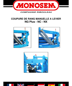 Monosem Coupure-de-rang-manuelle-NGPlus-NC-NX Parts manual catalog PDF Download